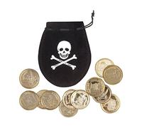 Boland 74300 - Borsa Pirata con 12 Dobloni, Diametro 4 cm
