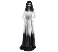 Boland 74303 - Decorazione horror da appoggio con LED, sposa fantasma con movimento e suono per feste a tema e Halloween
