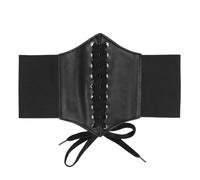 Boland 81038 - Corsetto gotico elasticizzato, taglia M/L, corpetto per costumi, accessori, cintura larga per Carnevale o feste a tema