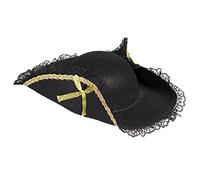 Boland-81901 Pirata Cappello per Adulti, Nero, Taglia unica, 81901