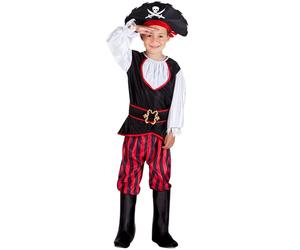 Boland 82159 Children's Pirate Tom Costume 128 Black