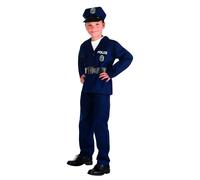 Boland 82184 Children's Policeman, Police, Helper, Rescuer, Carnival, Fancy Dres