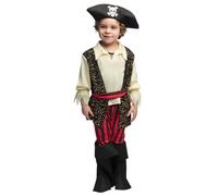 Boland 82238 - Costume da pirata Rocco per bambini, set di costumi per bambine e bambini, pirati, corsari, Halloween, carnevale, feste a tema, costumi di carnevale per bambini