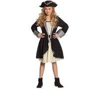Boland 82282 - Costume da pirata per bambini Tracy, per bambine dai 10 ai 12 anni, circa 140-158 cm, cappello, vestito, cintura, set di costumi, pirata, bucaniere, festa a tema, carnevale