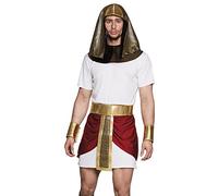 Boland 83858 - Set di costumi da Tutankhamon per adulto, taglia M/L, travestimento con copricapo, colletto, tunica, cintura e bracciali, costumi in maschera da uomo