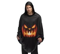 Boland 84336 - Poncho Pumpkin, mantello per Halloween, carnevale e feste in maschera, tunica per adulti