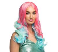 Boland 85080 - Parrucca da sirena per adulti, acconciatura in capelli sintetici per feste a tema o carnevale, accessorio per costumi in maschera