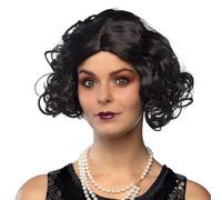 Boland 85713 - Parrucca anni '20, acconciatura sintetica per costume da Flapper o Charleston, carnevale, festa a tema