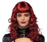 Boland 85716 - Parrucca Lady Steampunk, rossa, capelli sintetici con riccioli, accessori per costumi in maschera, carnevale, festa a tema