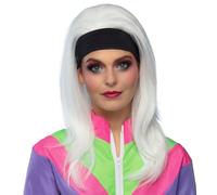 Boland 85749 - Parrucca Retro Babe, acconciatura in capelli sintetici per costumi di carnevale, anni '80, anni '90, travestimento, carnevale, festa a tema