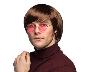 Boland 85811 - Parrucca John, Capelli Sintetici, per Adulti, per Uomo, Accessorio per Costume, Hippie, Flower Power, Anni '60, Anni '70, Lennon, Pop Star, Festa a Tema, Carnevale