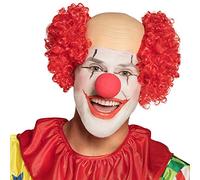 Boland 85986 - Parrucca da Clown con semiconduttore, Colore: Rosso