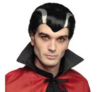 Boland- Batman Parrucca Vampiro per Adulti, Nero/Bianco, Taglia Unica, 86339