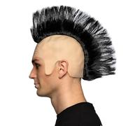 Boland 86406 - Parrucca per adulti, acconciatura punk, cresta in capelli sintetici, calva con capelli per donne e uomini, costumi di carnevale, accessori per costumi