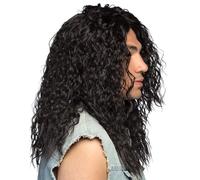 Boland 86411 - Parrucca di Pruik Mick per adulti, nera, taglia unica, festa anni '80, carnevale, festa a tema