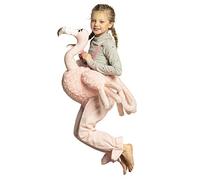 Boland 88079 - Costume per bambini su un fenicottero, unisex, costume con peluche, cavaliere, pantaloni con animale, carnevale, festa a tema