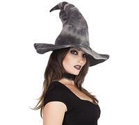 Boland-96925 Strega Cappello Stregone per Adulti, Grigio, Taglia unica, 96925