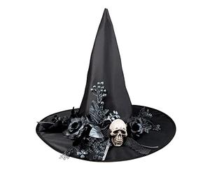 Boland 96993 - Cappello strega sculla, cappello da strega per costumi in maschera, accessorio per maghi e streghe, accessorio per costumi in maschera, costume da fiaba
