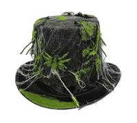 Boland 97090 - Cappello da zombie con ragnatela, cappello a cilindro per Halloween, carnevale e costumi, vampiro, strega, mago