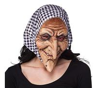 Boland 97508 - Maschera in lattice da strega con cappuccio, per adulti, maschera per costumi di carnevale, accessorio per costume, carnevale o halloween, accessorio per costume da favola