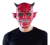 Boland-97598 Maschera in Lattice Testa Diavolo Adults, Tinta Unita, Multicolore, Taglia unica, 97598