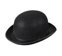 Boland Adult Black Bowler Hat Victorian Style Derby Chaplin Hat Magician Steampu
