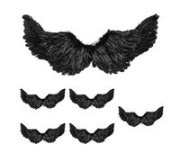 Boland - Ali LED luminose per costumi da angelo, 6 pezzi, per carnevale, feste a tema, Natale, Halloween