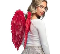 Boland - Angelo con ali di piuma, dimensioni 50 x 50 cm, Cupido, messaggero celeste, accessorio, cristiano, costume, festa a tema, carnevale