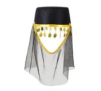 Boland-4236 Cappello Fatima con Velo. per Adulti, Nero, Taglia unica, 4236