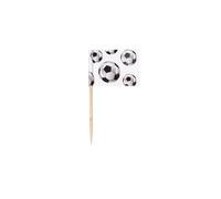 Boland- Bandierine Foot Party, 24 Pezzi, 7 cm, Multicolore, BOL62512