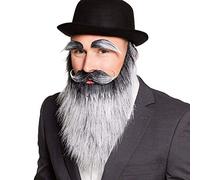 Boland - Barba artificiale, accessorio, trucco, baffi, accessori per carnevale, costume, festa a tema, JGA, Halloween