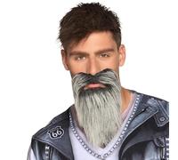 Boland - Barba artificiale, accessorio, trucco, baffi, accessori per carnevale, costumi, festa a tema, JGA, Halloween