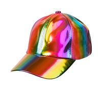 Boland - Basecap Holo, olografico, misura regolabile, berretto, cappello, copricapo, cuffia, rapper, costume, festa in maschera, carnevale
