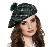 Boland - Berretto Mrs. Tartan, elastico, berretto tartan, cappello, Scozia, Highlands, costume, carnevale, festa a tema