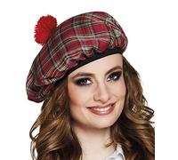 Boland - Berretto Mrs. Tartan, elastico, berretto tartan, cappello, Scozia, Highlands, costume, carnevale, festa a tema
