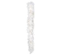 Boland- Boa Piumato Glamour per Adulti, Bianco-Oro, Taglia Unica, 52671