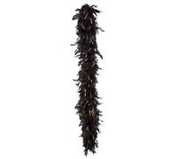 Boland- Boa Piumato Glamour per Adulti, Nero-Oro, Taglia Unica, 52673