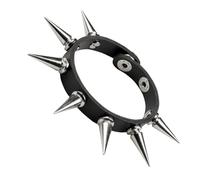 Boland - Bracciale Spike de Luxe | Effetto pelle con borchie, bigiotteria per costume, Carnevale, festa a tema, biker