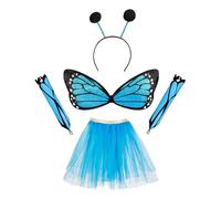 Boland Butterfly Set 5-Piece Costume for Children Wings Tutu Headband Gloves