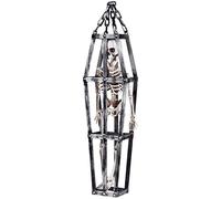 BOLAND BV - Decorazione da appendere con scheletro in gabbia, colore: Nero