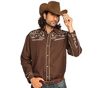 Boland 54333 - Maglietta Stile Western, Taglia L, Colore: Marrone
