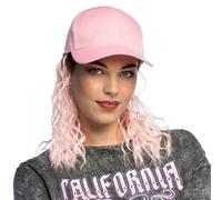 Boland - Cappellino da baseball con parrucca sintetica, cappellino per carnevale, feste a tema o festival