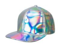 Boland - Basecap Holo, olografico, misura regolabile, berretto, cappello, copricapo, cuffia, rapper, costume, festa in maschera, carnevale