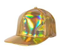 Boland - Basecap Holo, olografico, misura regolabile, berretto, cappello, copricapo, cuffia, rapper, costume, festa in maschera, carnevale
