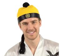 Boland - Cappellino “Imperatore cinese”, 58 cm | Cappello con treccia per costumi storici, Carnevale e feste a tema