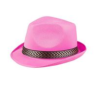 Boland Cappello Borsalino Fucsia con Fascia Nera