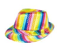 Boland Cappello borsalino multicolore paillettes adulto
