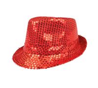 Boland - Cappello con paillettes, unisex, vestito da discoteca, accessorio, carnevale, costume, festa in maschera, festa a tema