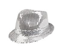 Boland - Cappello con paillettes, unisex, vestito da discoteca, accessorio, carnevale, costume, festa in maschera, festa a tema