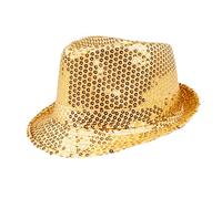 Boland - Cappello con paillettes, unisex, vestito da discoteca, accessorio, carnevale, costume, festa in maschera, festa a tema